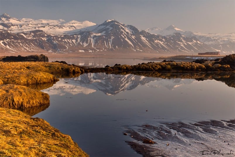 View along the Snæfellsnes peninsula in autumn