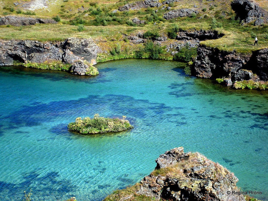 Höfði peninsula in the Mývatn area in northeast Iceland