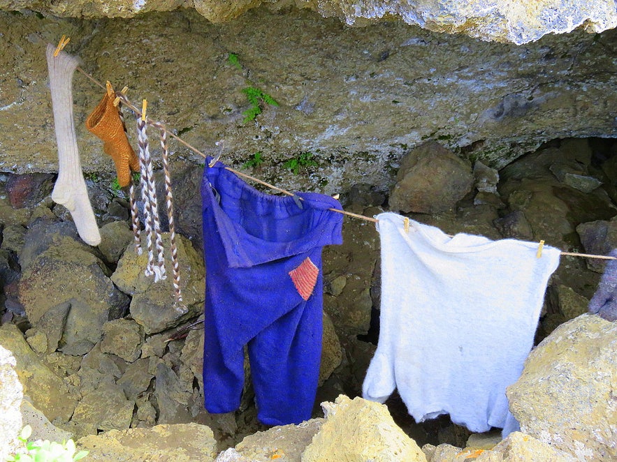 Inside the Yule lad cave at Dimmuborgir