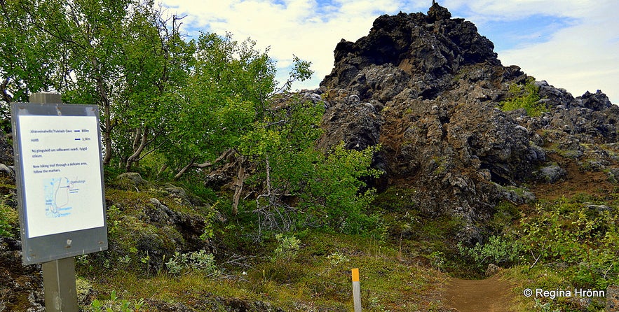 Directions to the Yule lad cave at Dimmuborgir