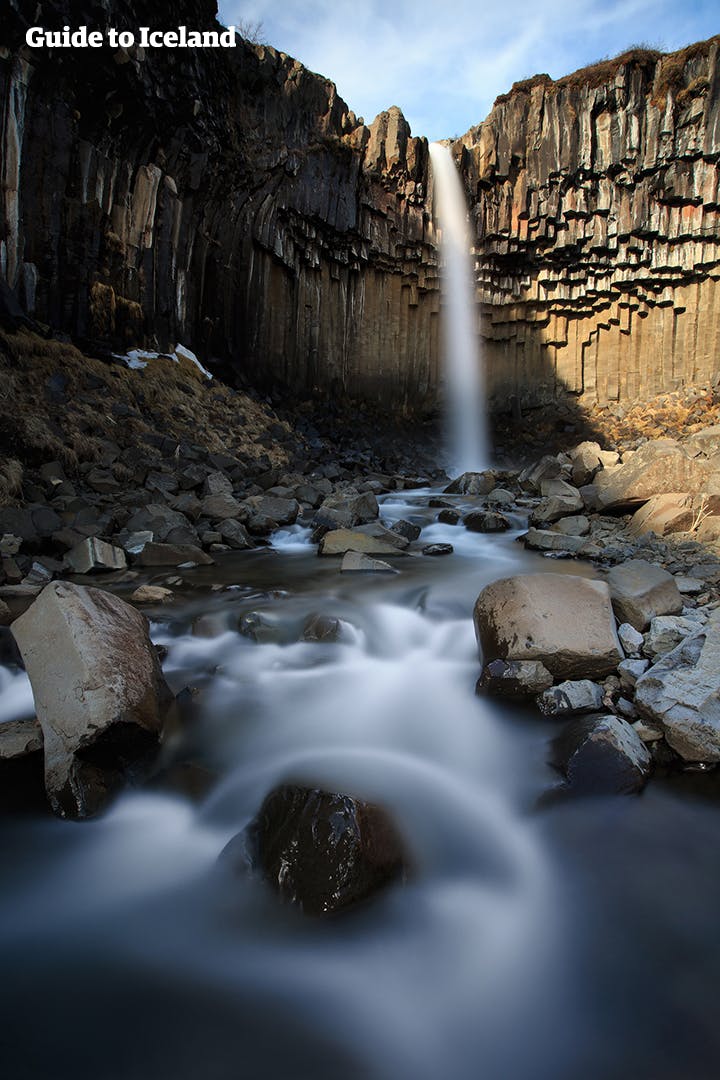 Svartifoss is a fascinating subject, thanks to the hexagonal basalt columns that surround it