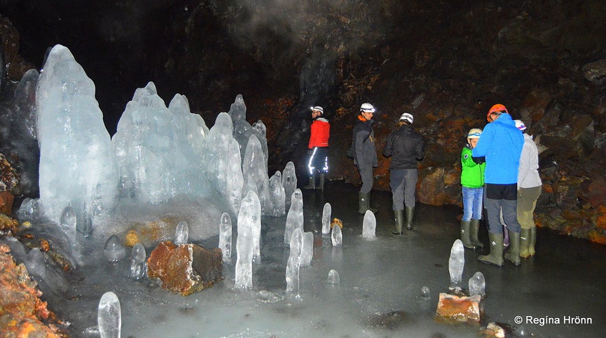 Lofthellir lava cave and the huge ice sculptures at Mývatn