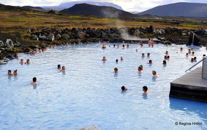 The nature baths in M&yacute;vatn, northeast Iceland