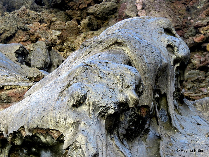 Lava formations at Gjástykki NE-Iceland