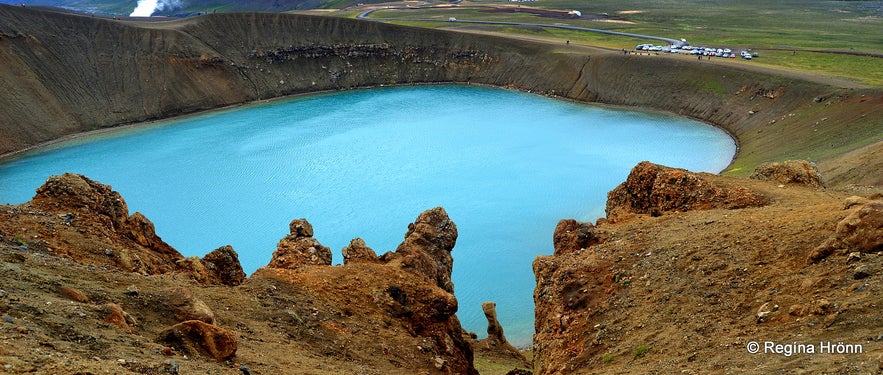 Stóra-Víti lake in the Mt. Krafla area