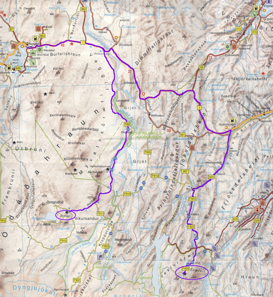 Day 20 of 3 week Iceland trip From Askja to Snæfell (319km)