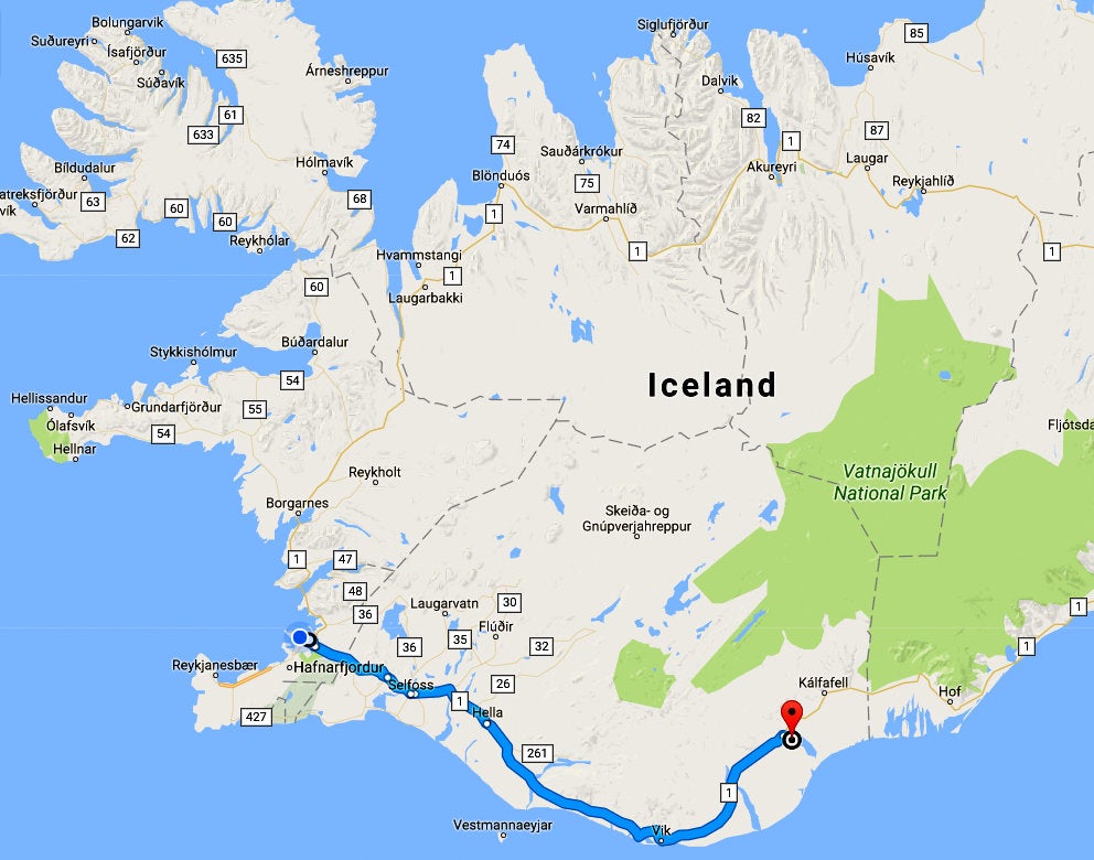 The Beautiful Elf City and Elf Church by Hotel Laki in South-Iceland