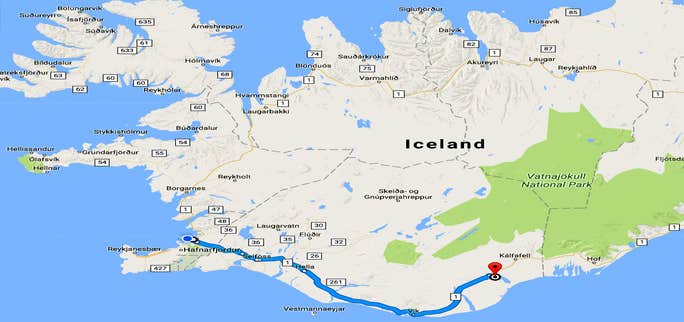 The Beautiful Elf City and Elf Church by Hotel Laki in South-Iceland