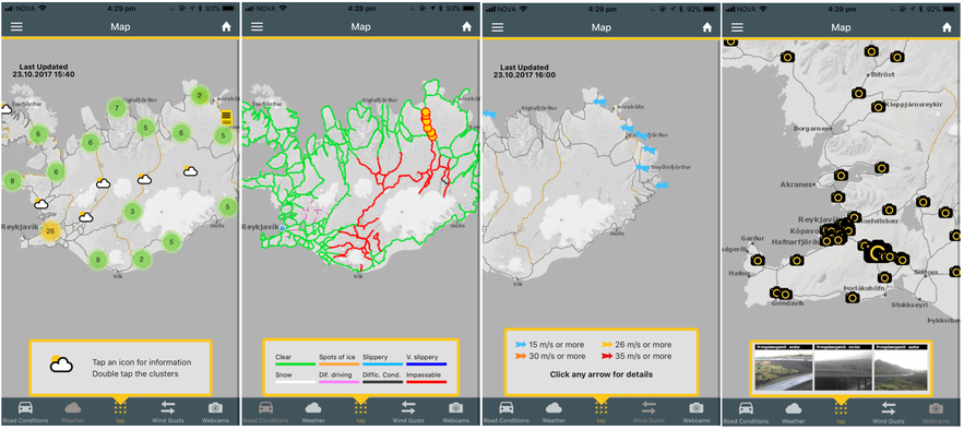 冰島自駕遊路況實用App