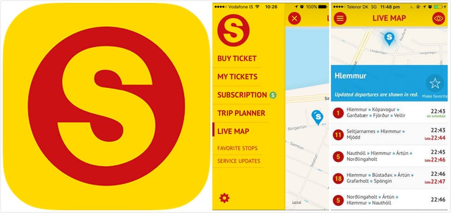 冰島Straeto 公共交通巴士App