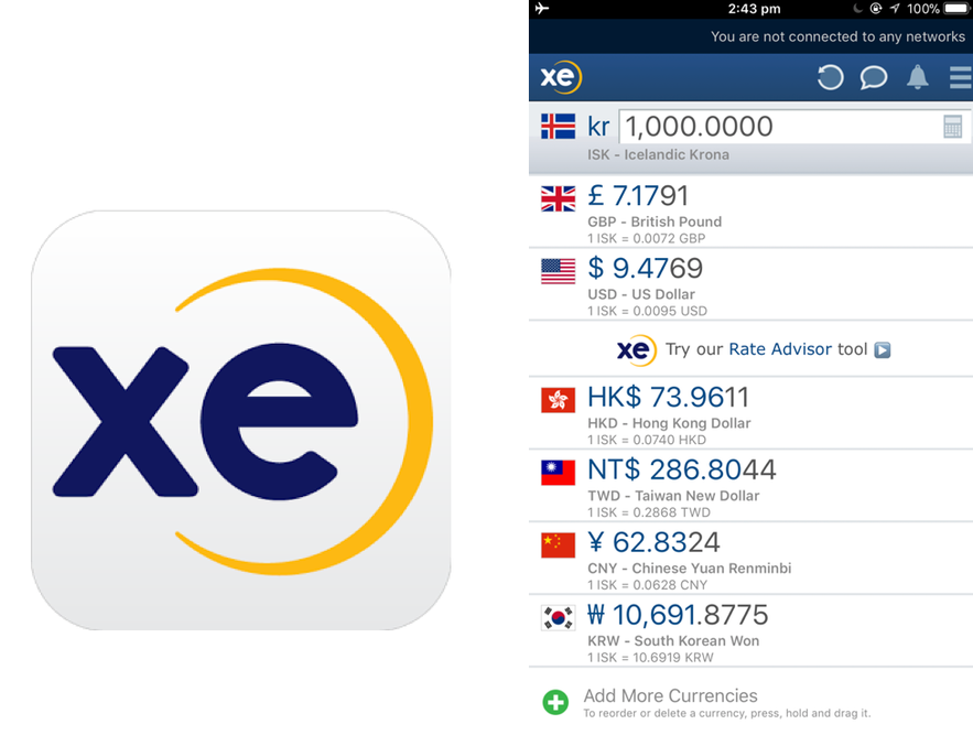 xe 匯率換算app