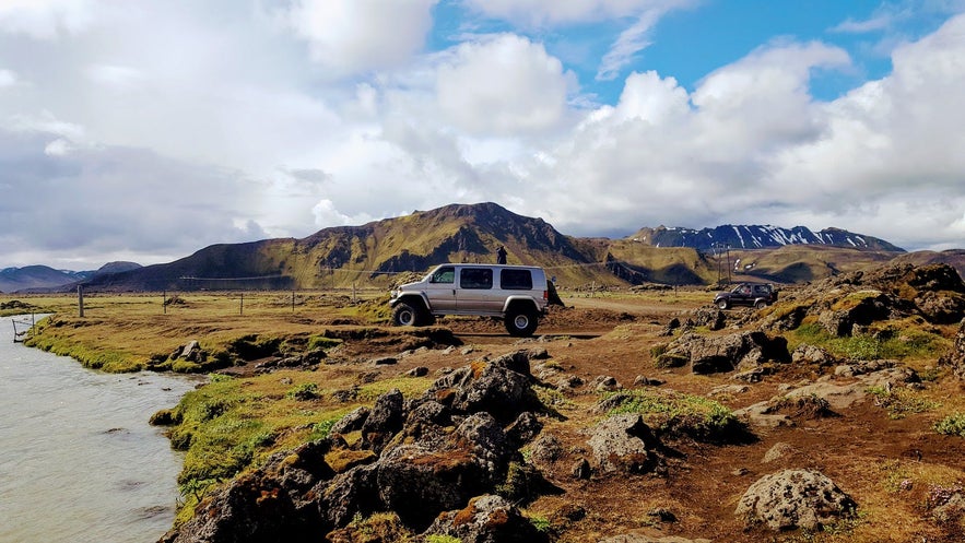 A super jeep in the Highlands