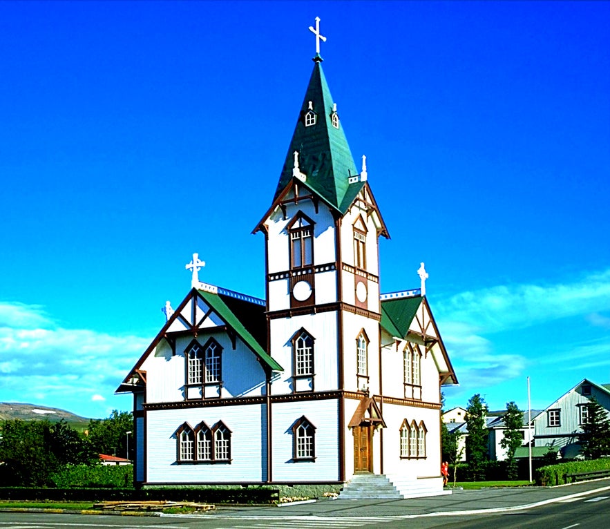 The church is the pride and joy of Húsavík Town