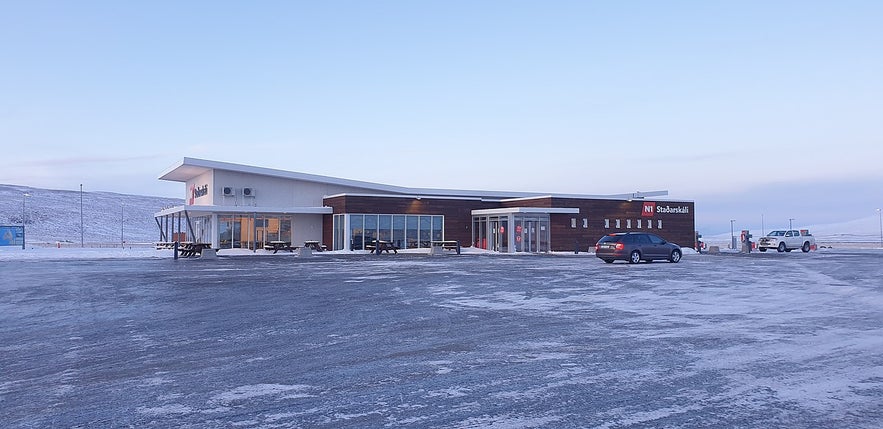 Stadarskali is an iconic Ring Road rest stop in Iceland