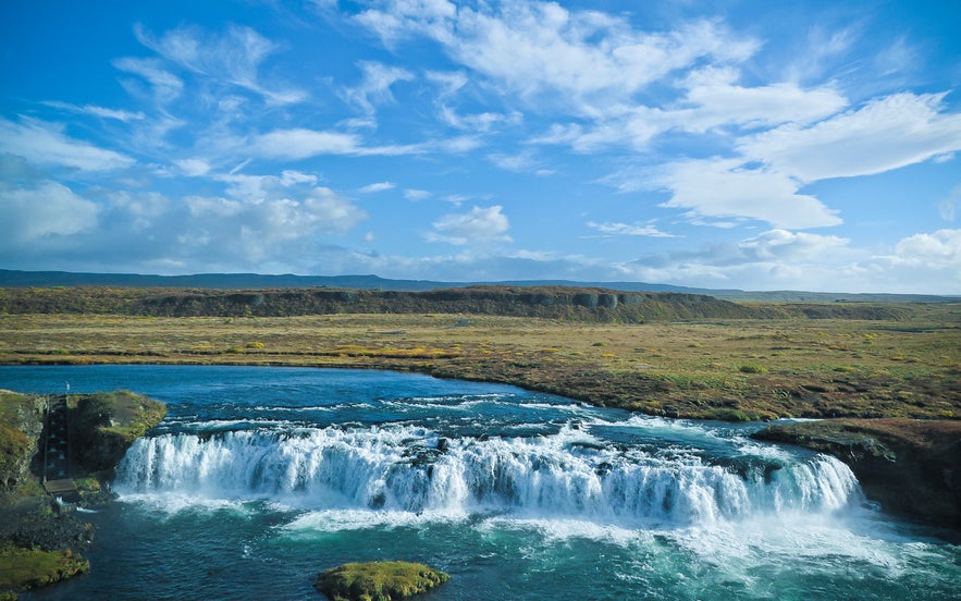 Vatnsleysufoss is also know as 'Faxi'.