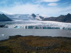 Breiðárlón is a glacier lagoon on the South Coast of Iceland.