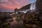 Öxarárfoss Waterfall boasts magnificent natural surroundings.