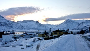 Reyðarfjörður is one of the most populated towns in East Iceland.