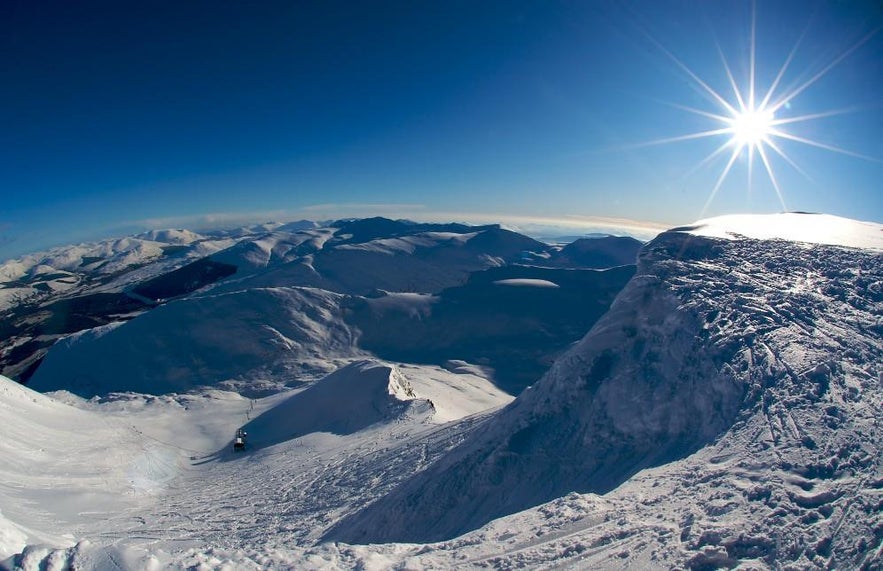 Skalafell is one of two ski resorts near to Iceland's capital.