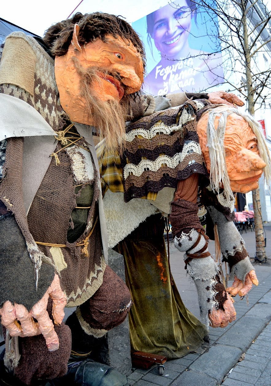 Grýla and Leppalúði in Reykjavík