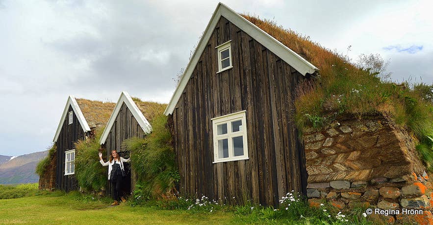 Nýibær turf house in North-Iceland