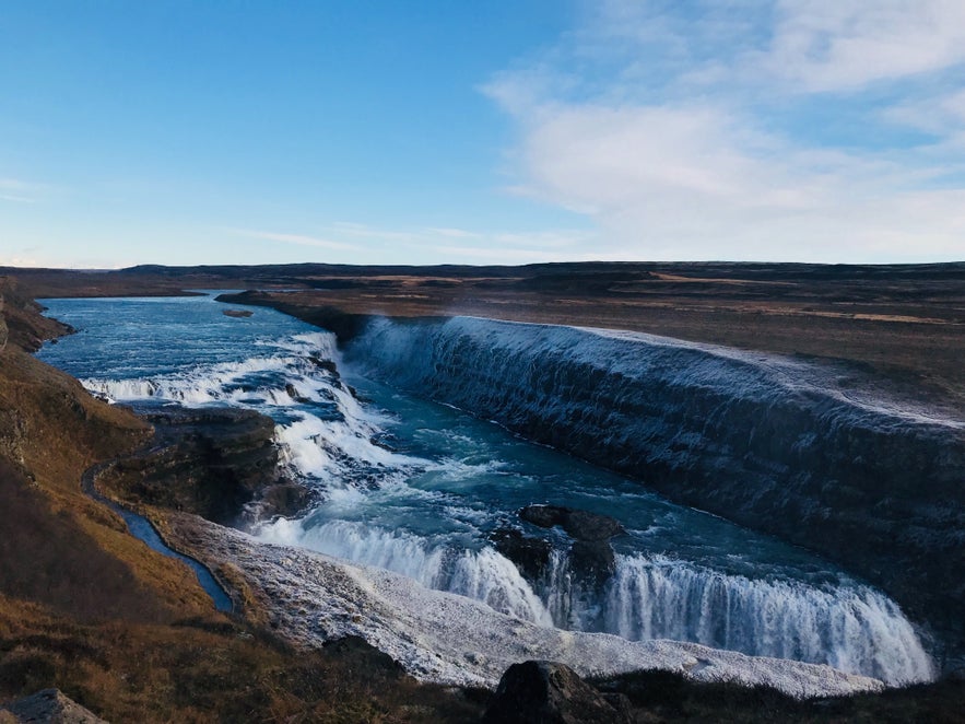 11 月的黃金瀑布 Gullfoss