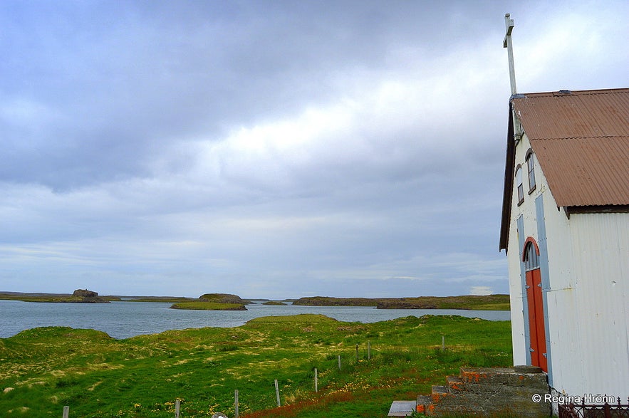 Dagverðarneskirkja church at Dagverðarnes cape West-Iceland