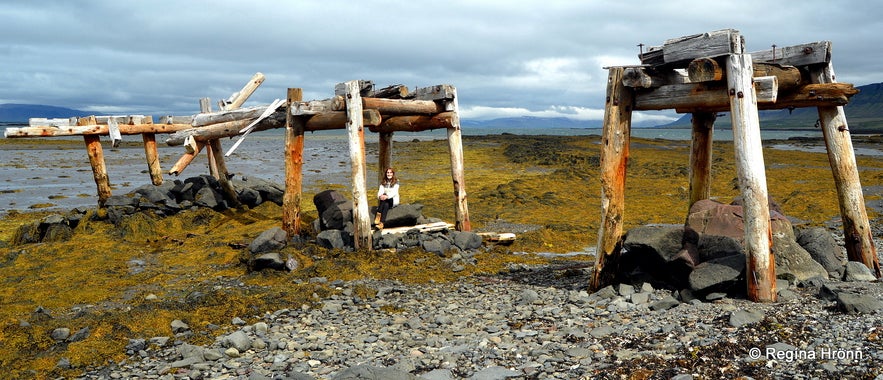 Abandoned mine by the sea at Skarðsströnd West-Iceland