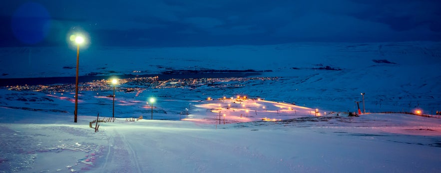 冰島阿克雷里滑雪場 hlidarfjall