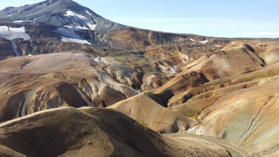The Kerlingarfjoll mountains in the highlands provide a colorful view to visitors
