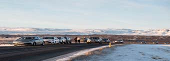 Vorsicht beim Halten auf Islands Landstraßen