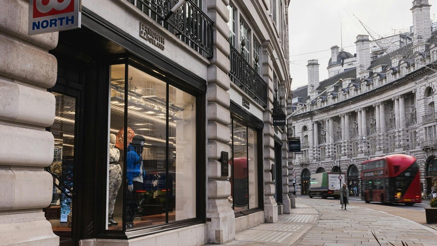 66°North's store on Regent Street, London.