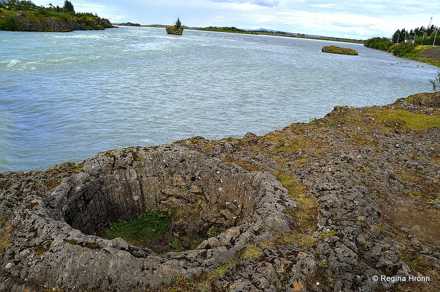 Lava pots by Ölfusá South-Iceland