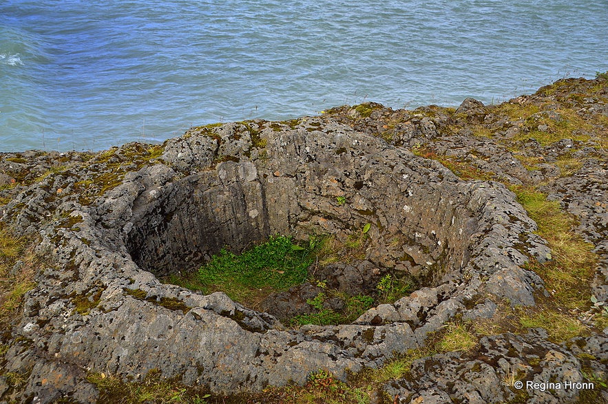 Lava pots by Ölfusá South-Iceland