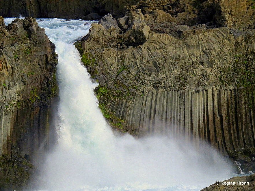 The extraordinary Aldeyjarfoss Waterfall in North-Iceland in beautiful Basalt Column Settings