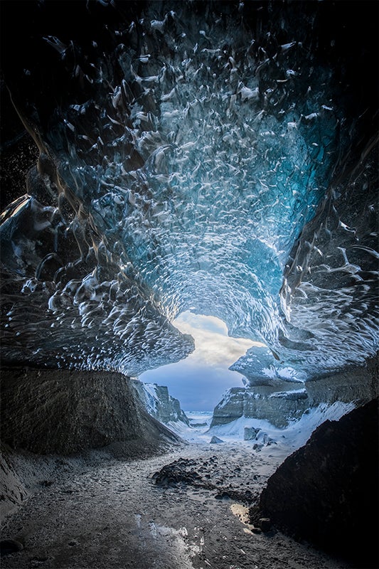 Ice cave entrance
