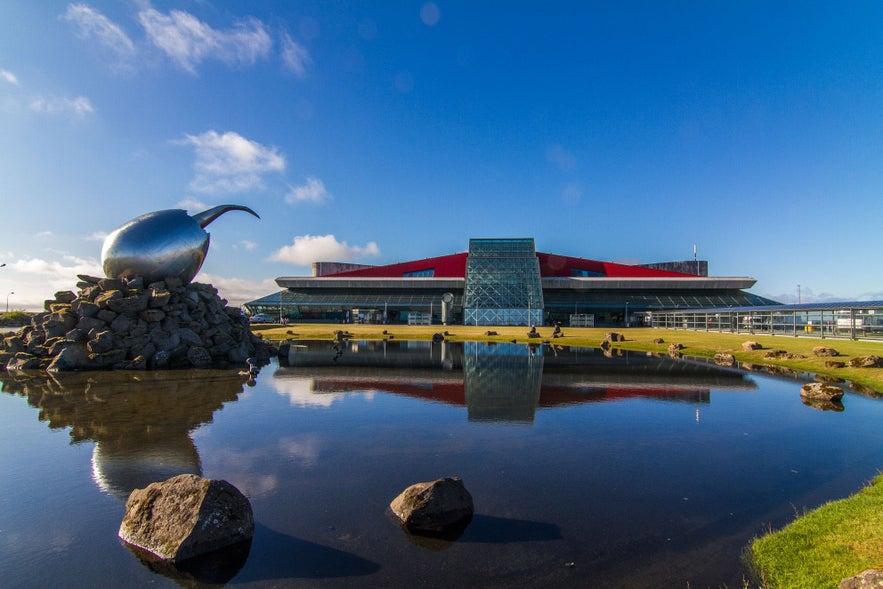 The Keflavík International Airport is located on the Reykjanes Peninsula in South Iceland.