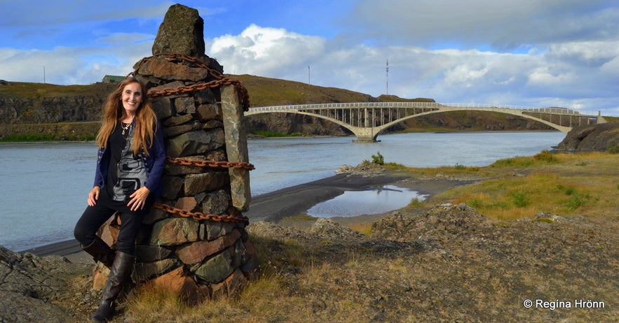 Regína by cairn no. 9 at Hvítárvellir in Borgarfjörður