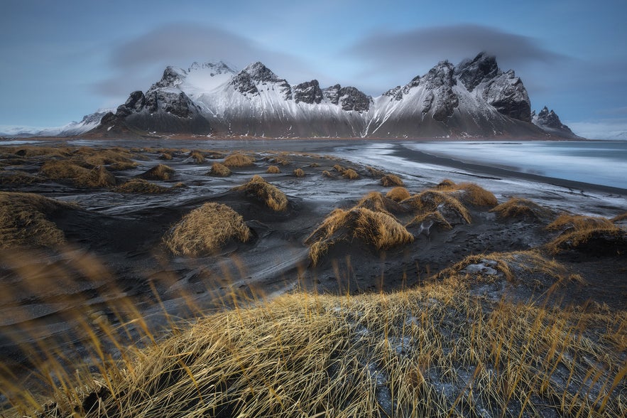 秋天的冰島Vestrahorn