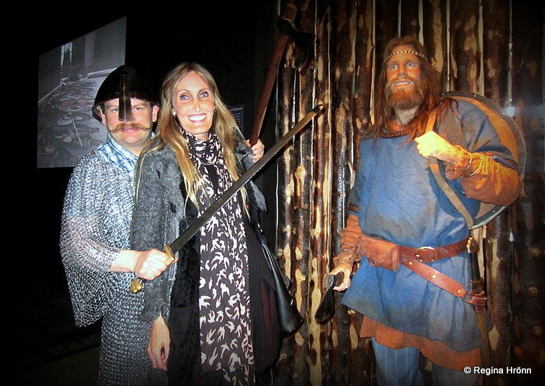 Regína at the Saga museum in Reykjavík