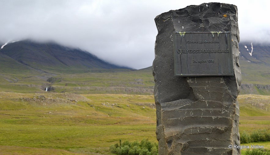 The monument about Örlygsstaðabardagi