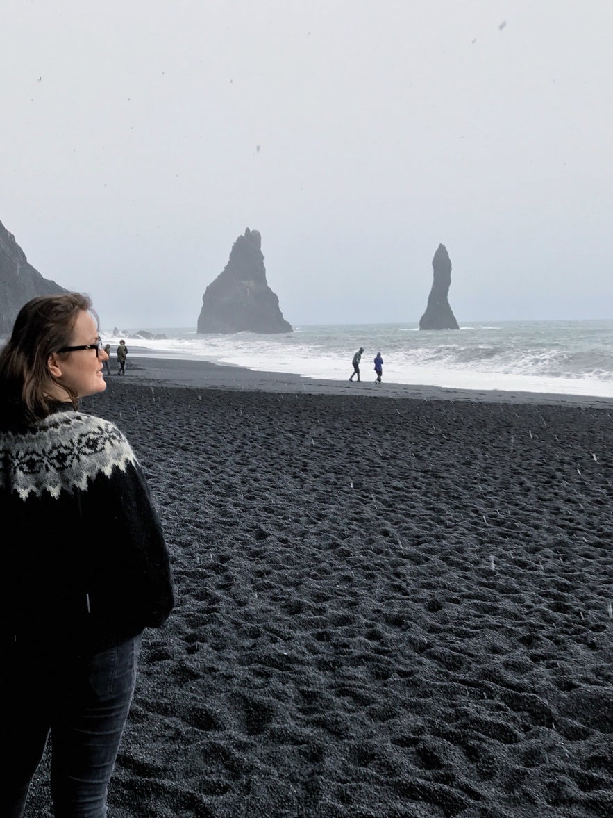 Looking over the Black Sand Beach