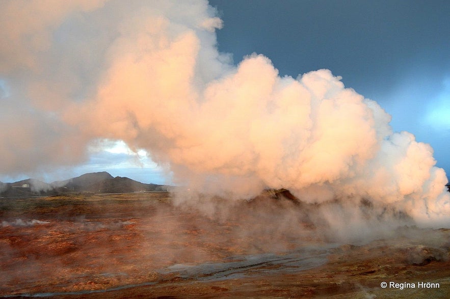 Gunnuhver Mud Pool in Reykjanes in SW-Iceland