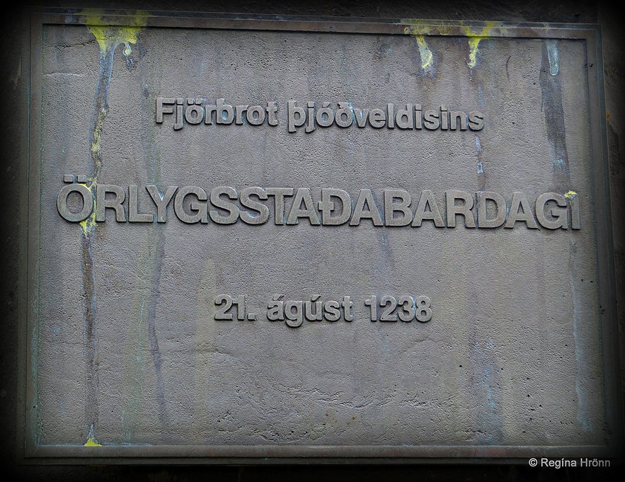 The monument about Örlygsstaðabardagi