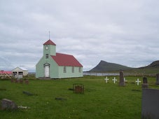 The old church at Arneshreppur.