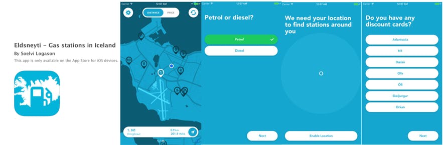 冰岛加油站定位app