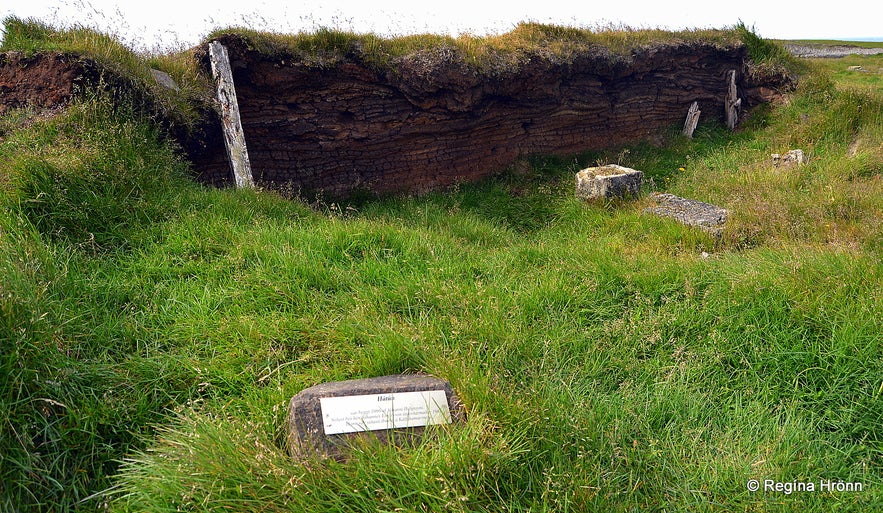 Ruins at Kálfshamarsvík cove at Skagi North-Iceland