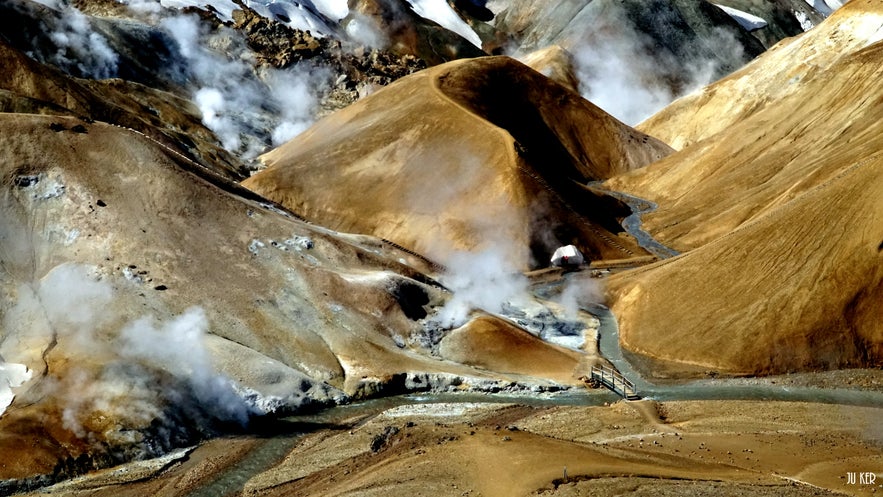 Photo de Kerlingarfjöll vue d'en haut