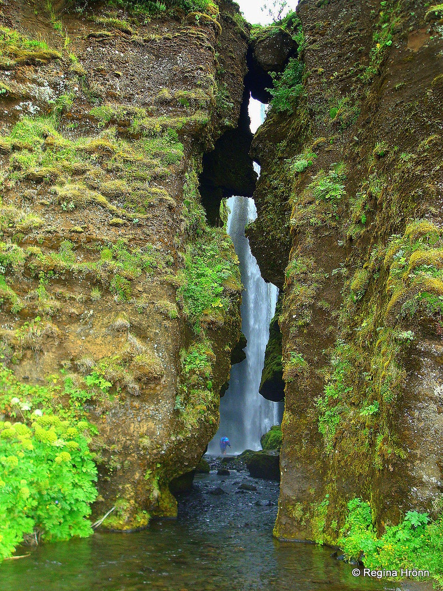 Gljúfrabúi waterfall in south Iceland