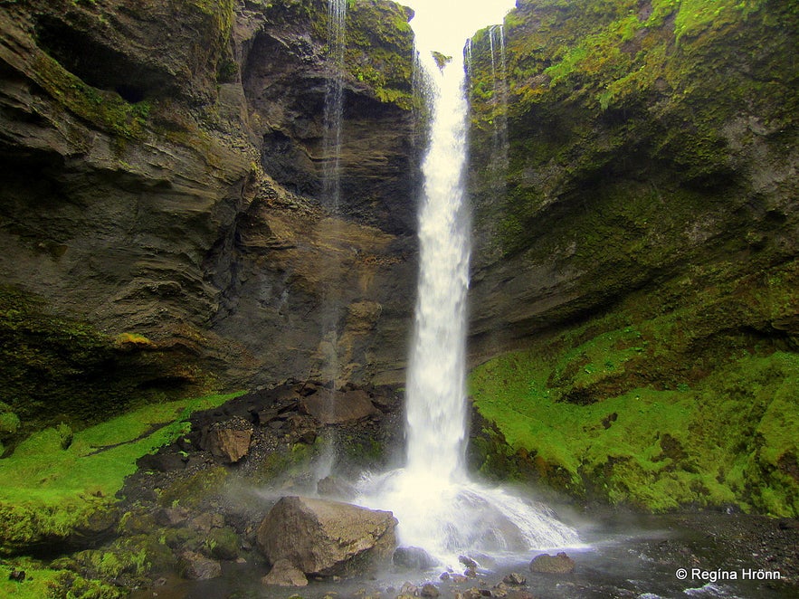 Kvernufoss waterfall in South-Iceland